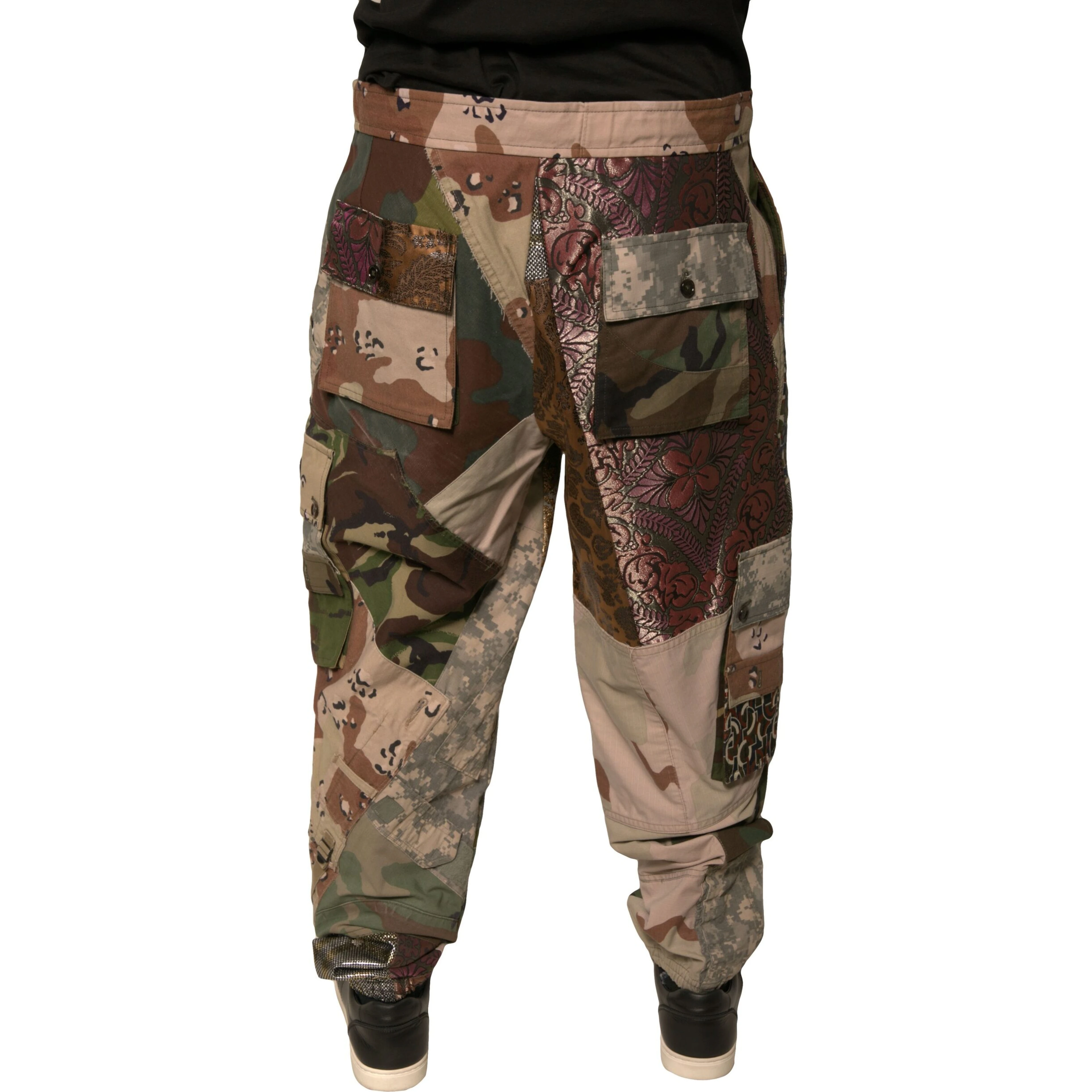 Multicolor Patchwork Men Jogger Pants