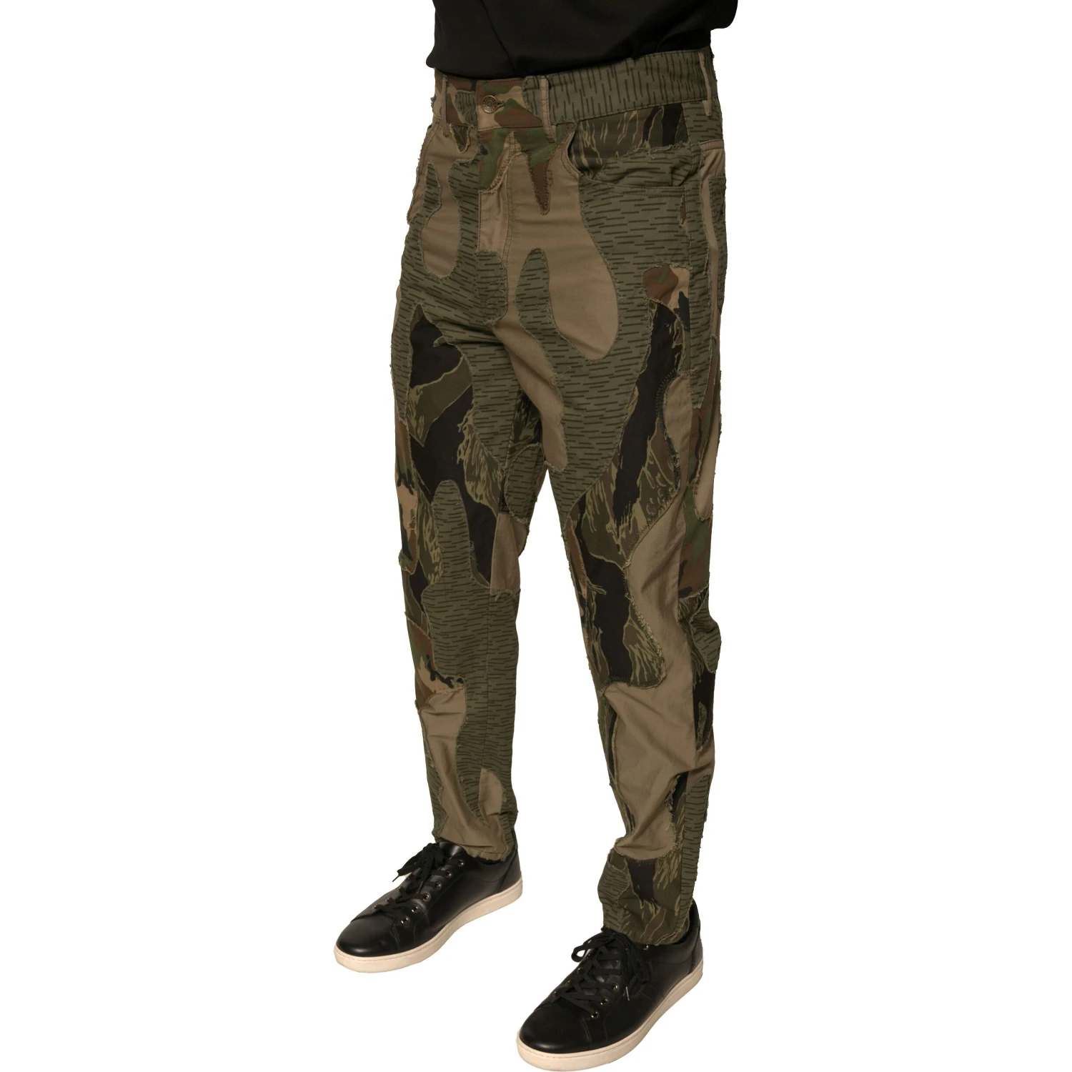 Multicolor Camouflage Cotton Pants