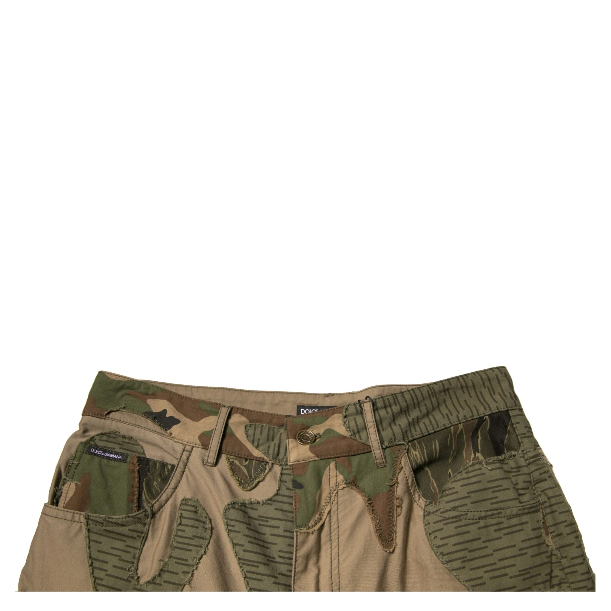 Multicolor Camouflage Cotton Pants