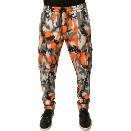 Multicolor Camouflage Cargo Jogger Pants