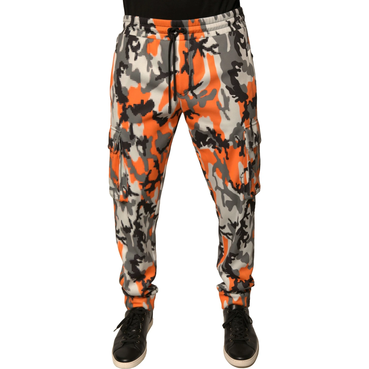 Multicolor Camouflage Cargo Jogger Pants