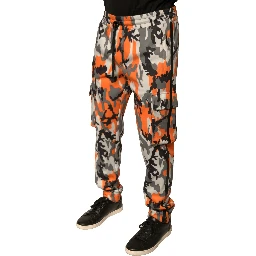 Multicolor Camouflage Cargo Jogger Pants