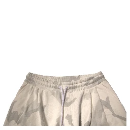 White Camouflage Cargo Jogger Pants
