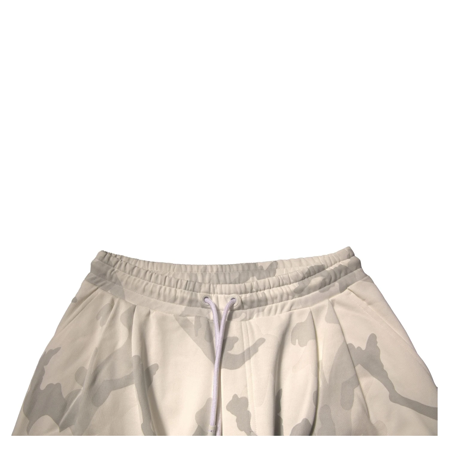 White Camouflage Cargo Jogger Pants