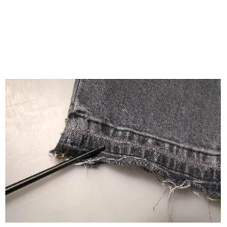 Gray Logo Cotton Stretch Skinny Denim Jeans