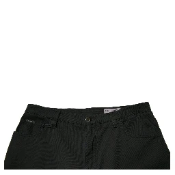 Black Logo Cotton Stretch Skinny Denim Jeans