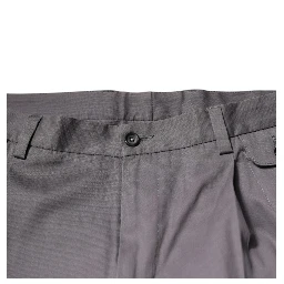 Dark Gray Mid Waist Dress Pants