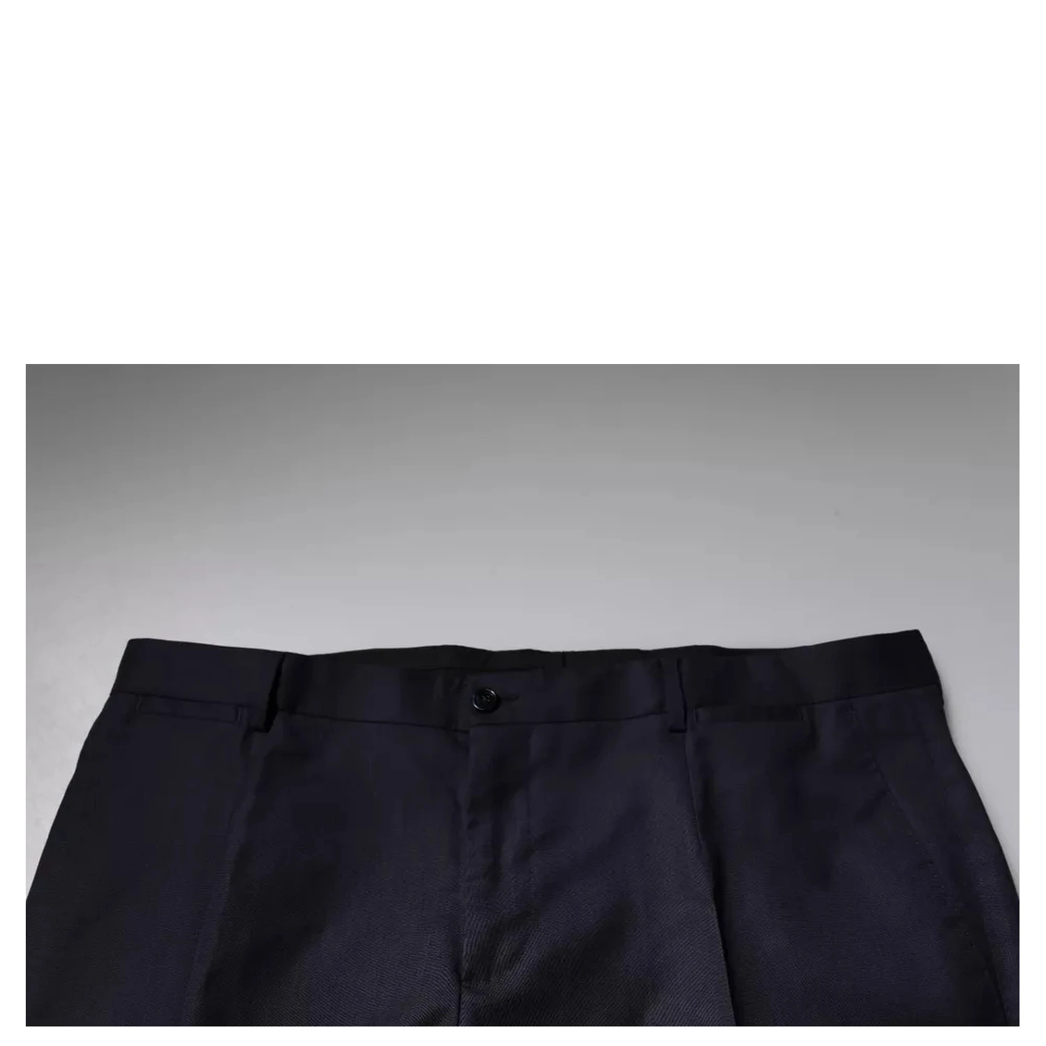 Dark Blue Tapered Formal Dress Pants