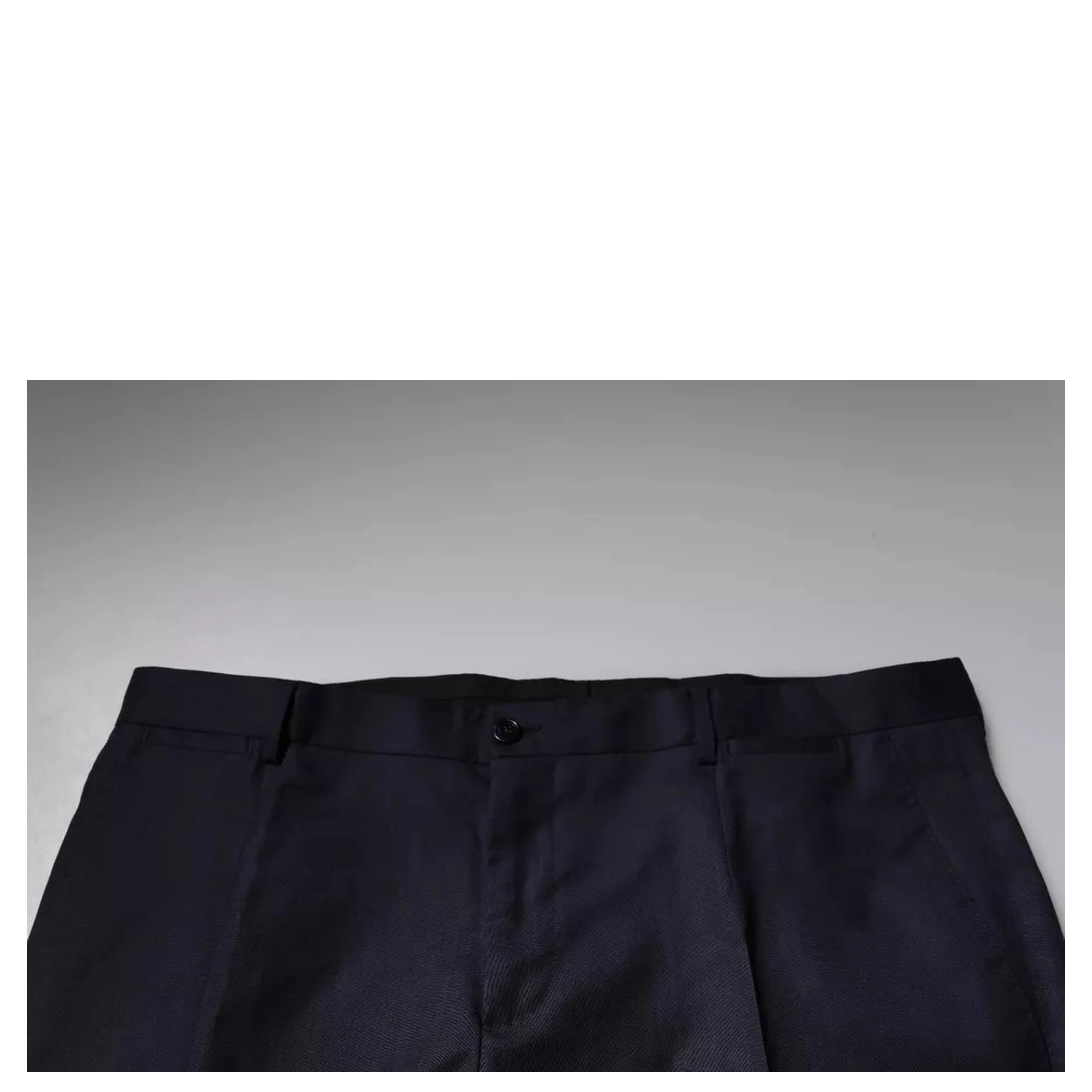 Dark Blue Tapered Formal Dress Pants