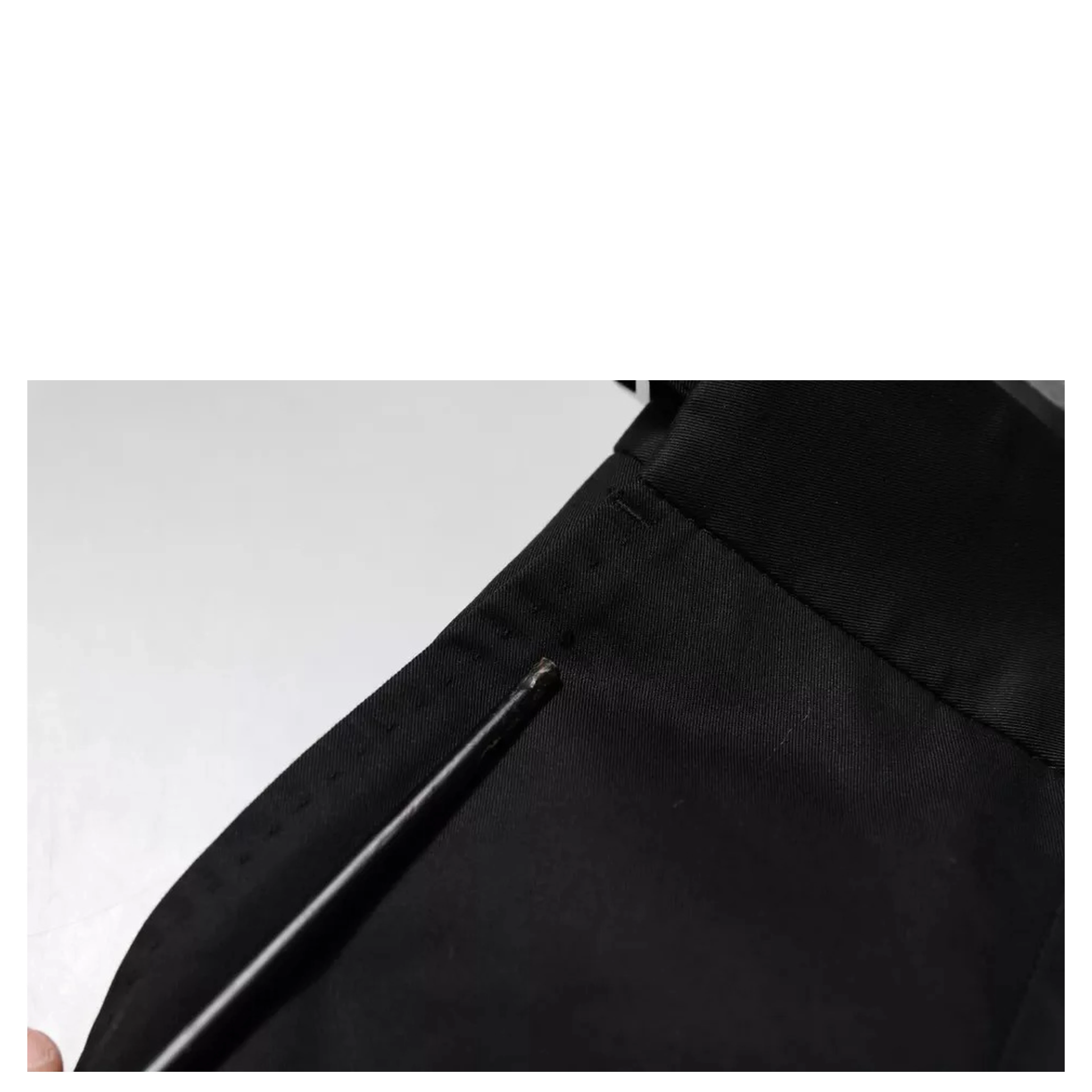 Black Cotton Tapered Formal Dress Pants