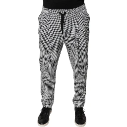 Black White Houndstooth Skinny Dress Pants