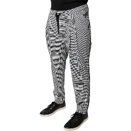 Black White Houndstooth Skinny Dress Pants