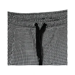 Black White Houndstooth Skinny Dress Pants