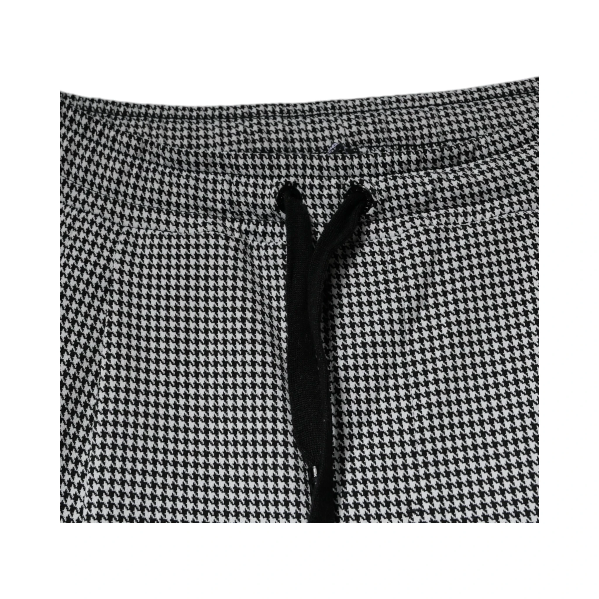 Black White Houndstooth Skinny Dress Pants