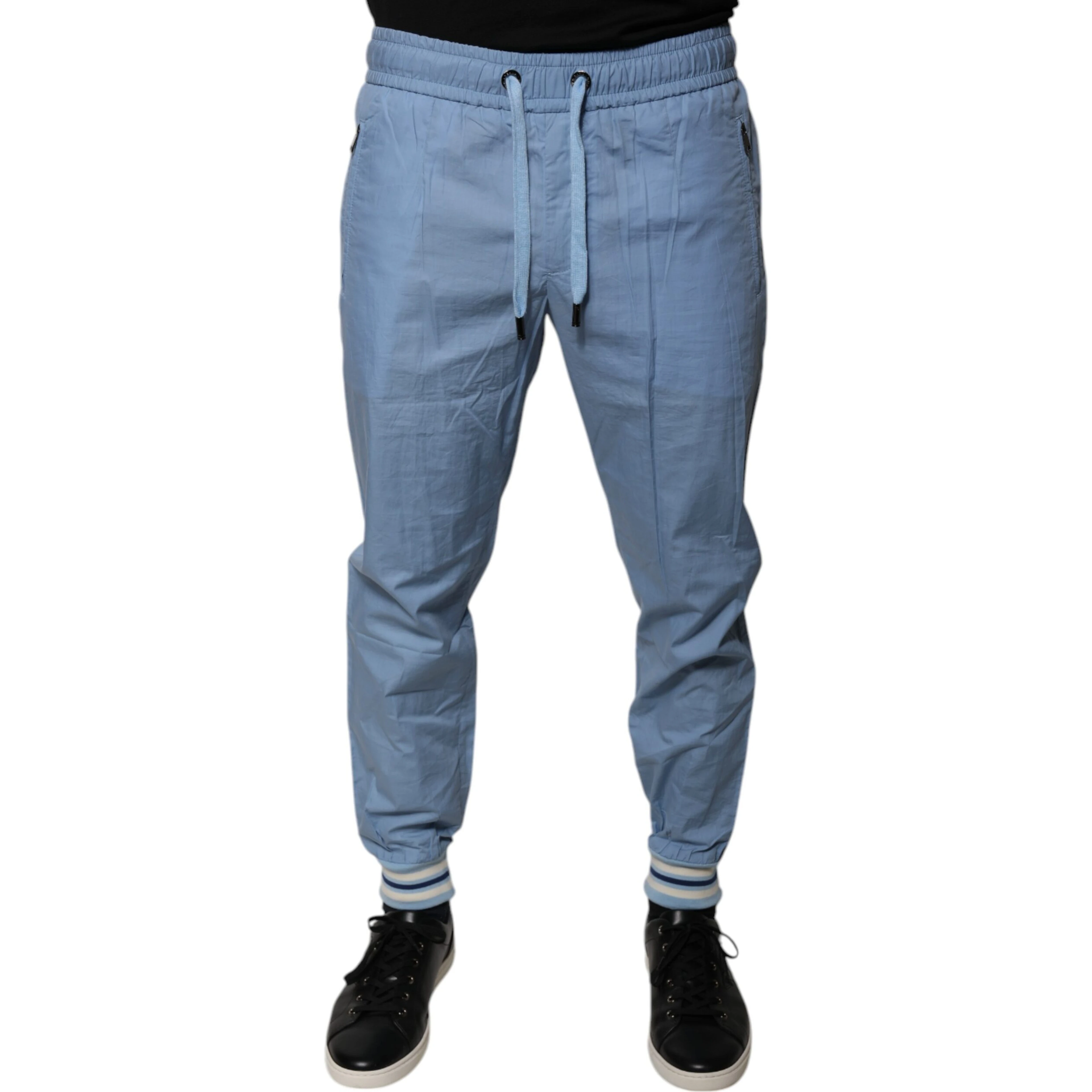 Blue Cotton Jogger Sweatpants Pants