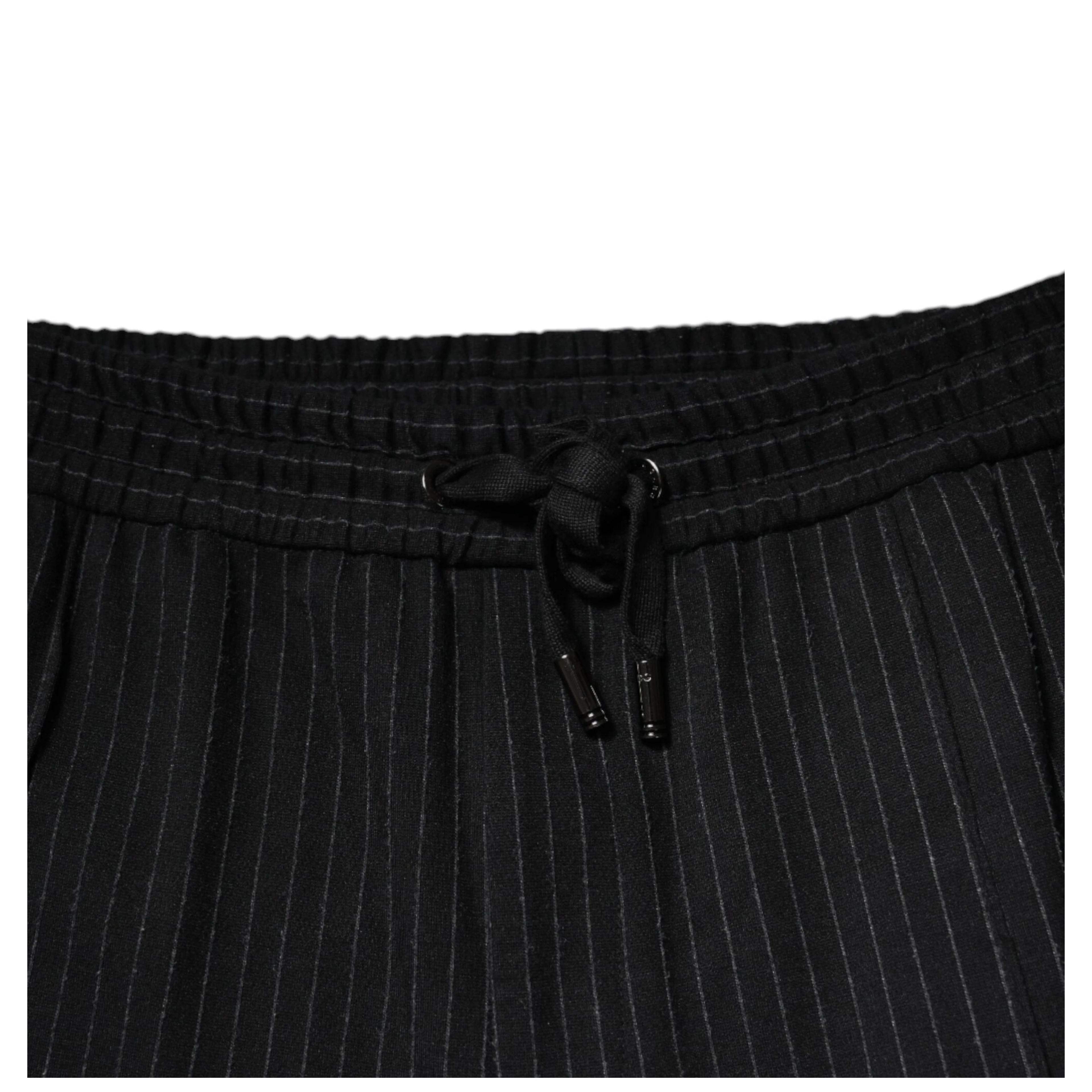 Black Stripes Viscose Skinny Dress Pants