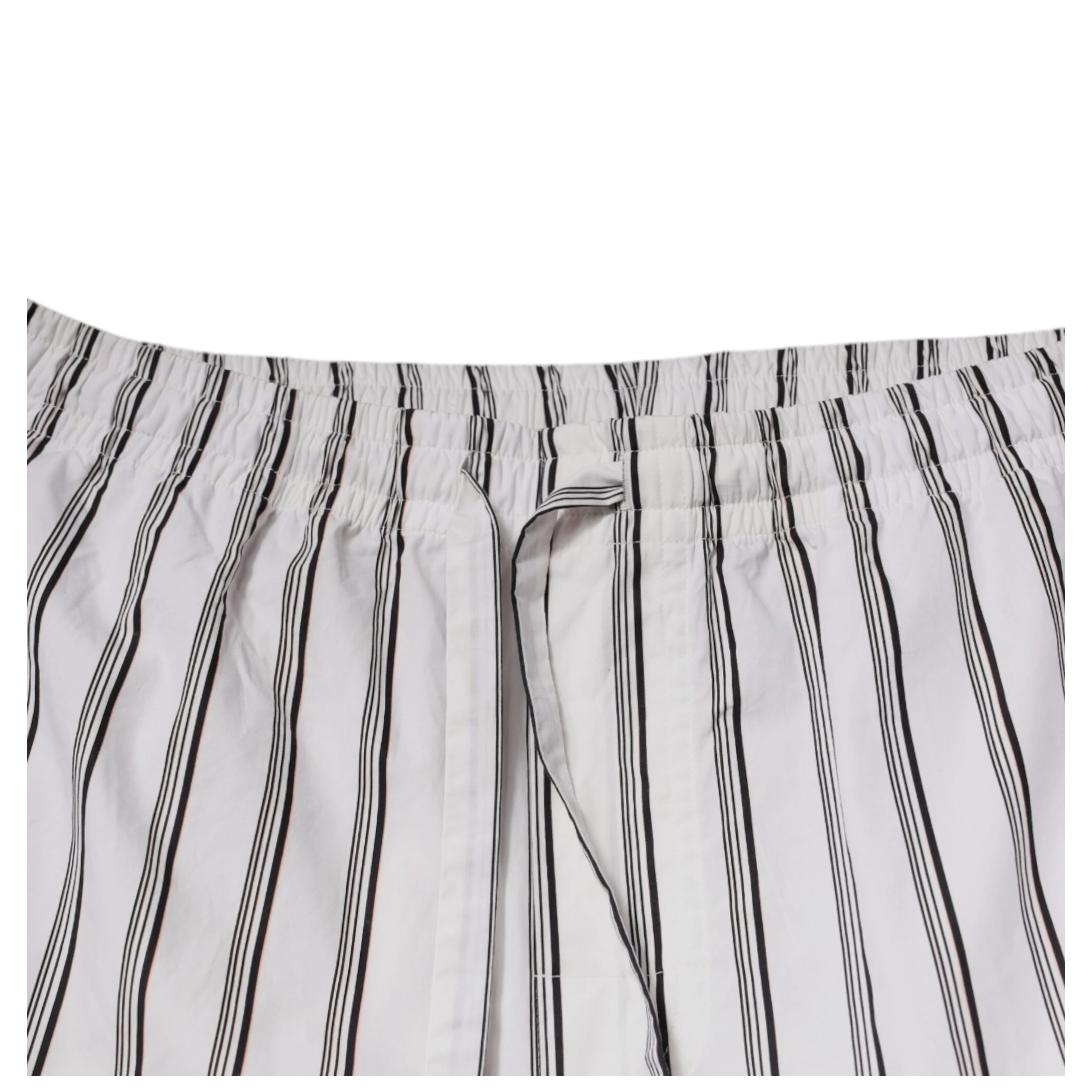 White Stripes Cotton Skinny Dress Pants
