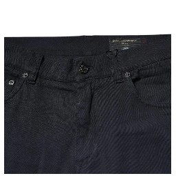 Black Logo Cotton Stretch Skinny Denim Jeans