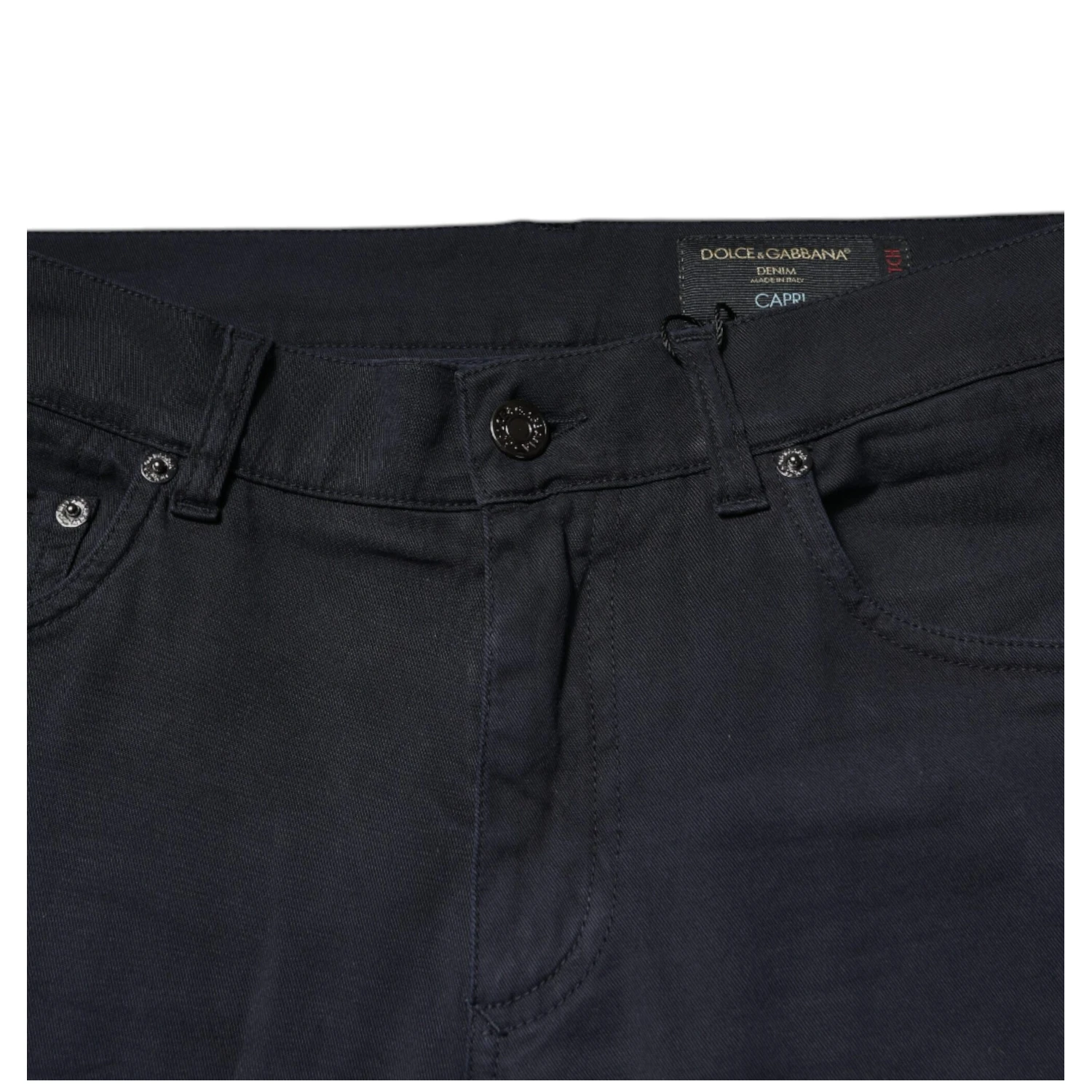 Black Logo Cotton Stretch Skinny Denim Jeans