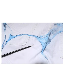 White Blue Cotton Stretch Skinny Denim Jeans