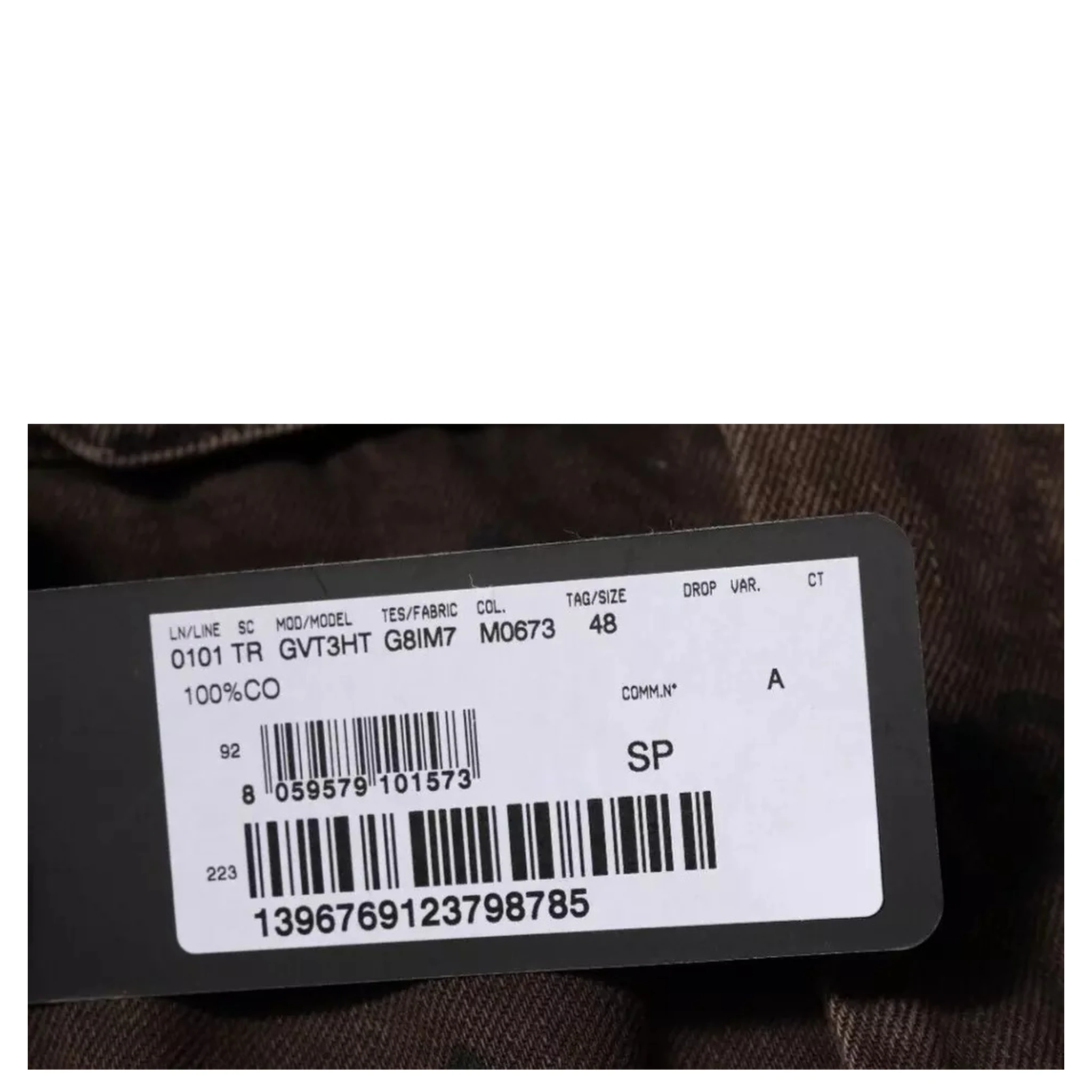 Brown Logo Cotton Straight Denim Jeans