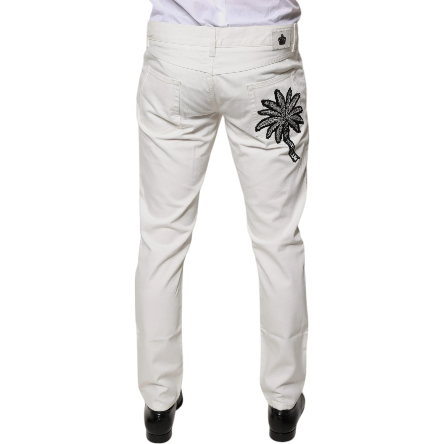White Cotton Skinny Denim Jeans