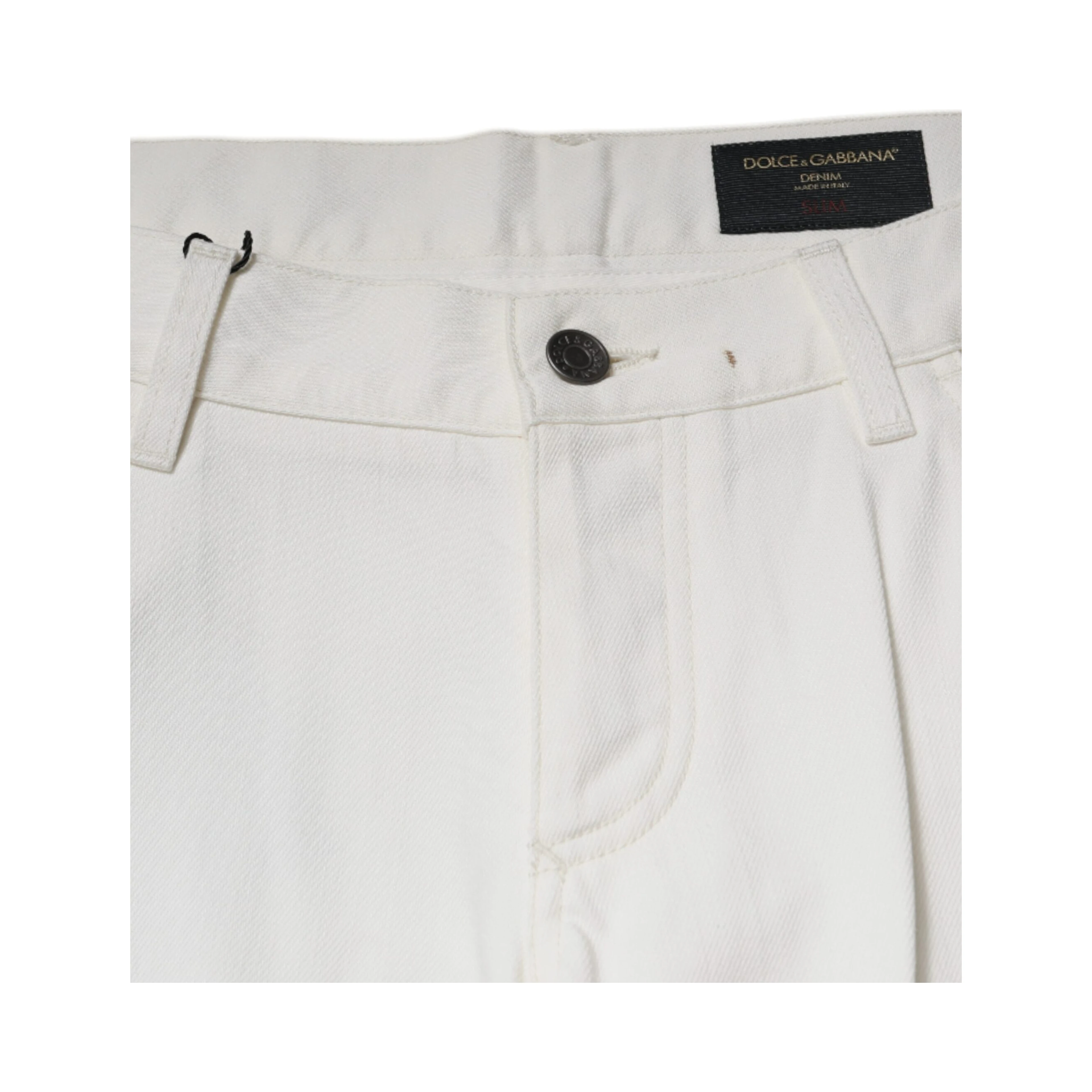 White Cotton Skinny Denim Jeans