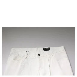 White Cotton Skinny Denim Jeans