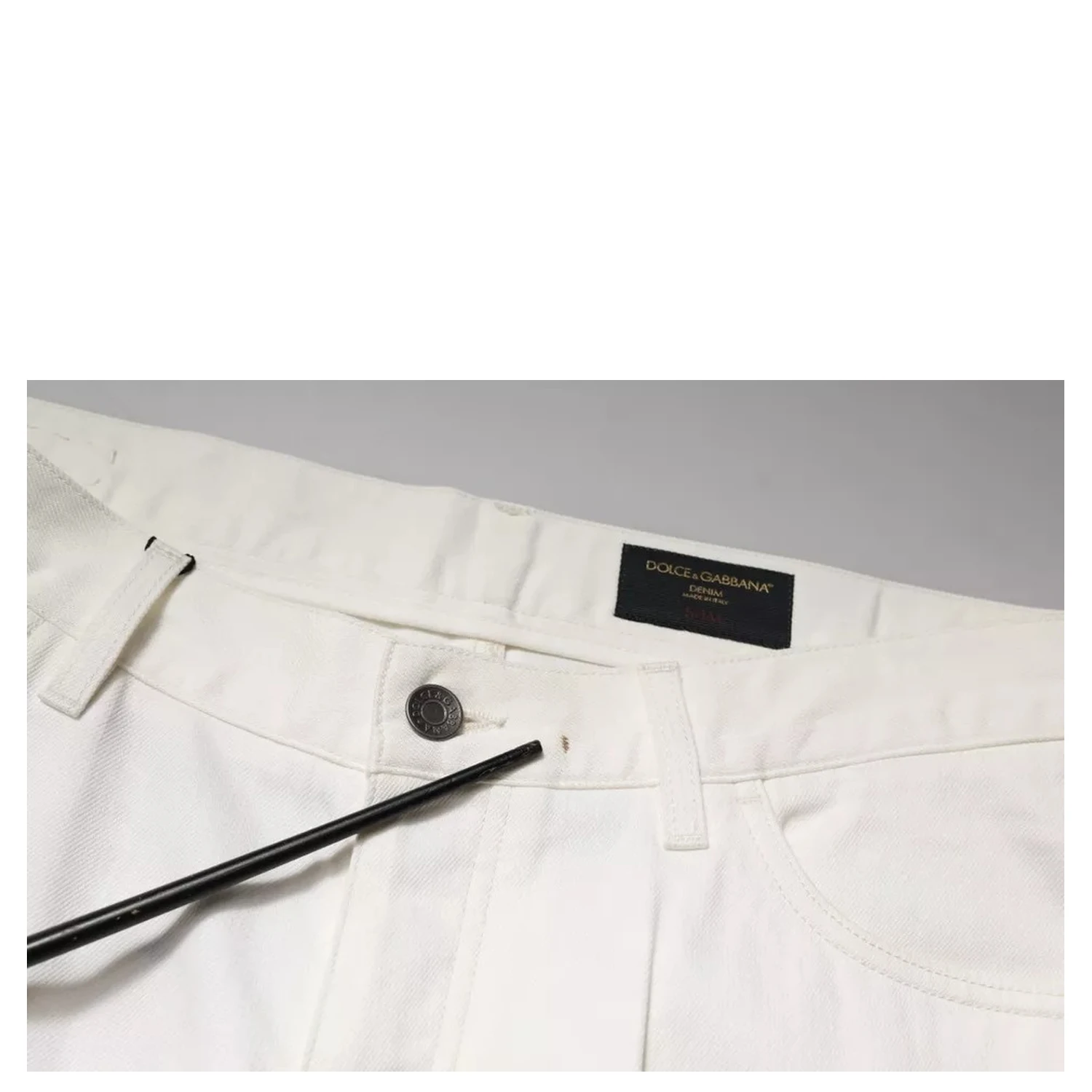 White Cotton Skinny Denim Jeans
