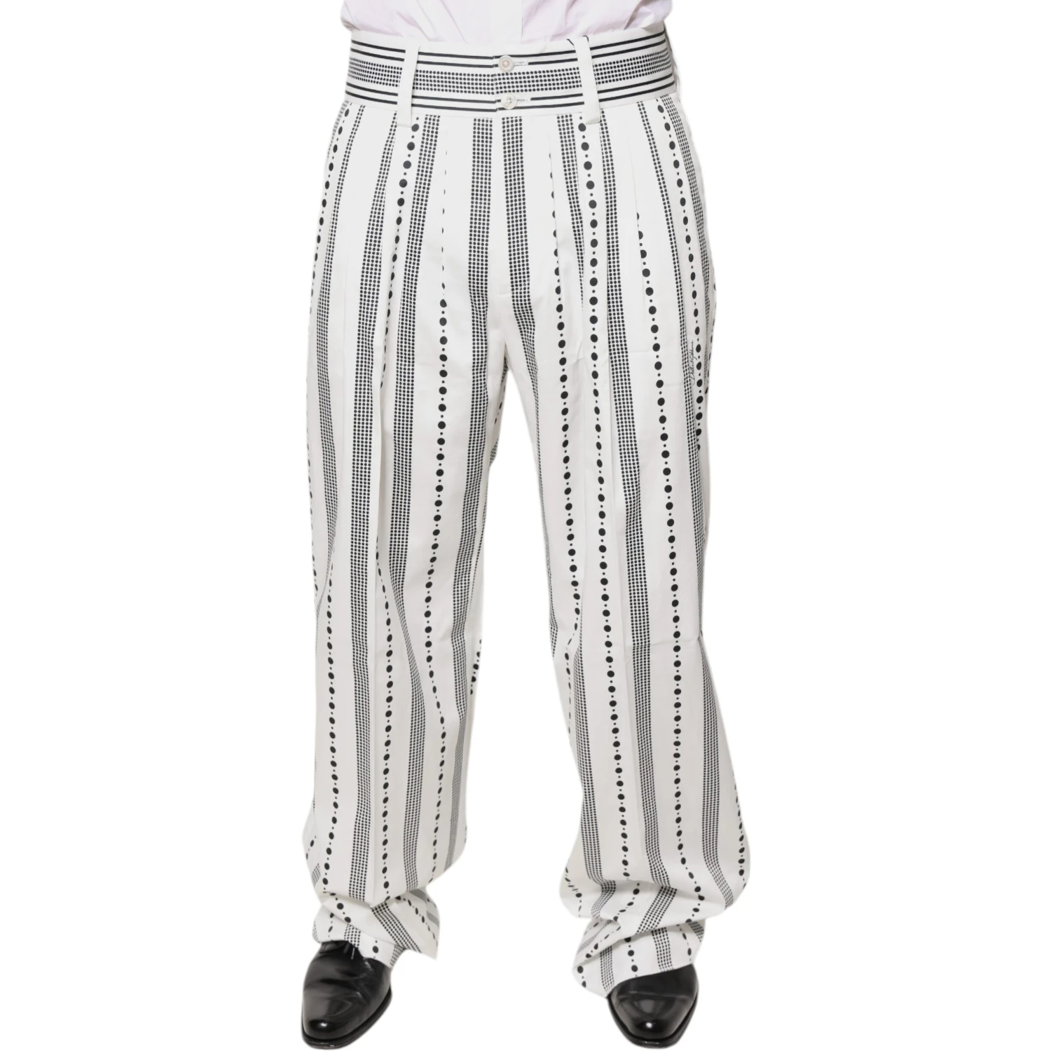 White Straight Formal Dress Pants