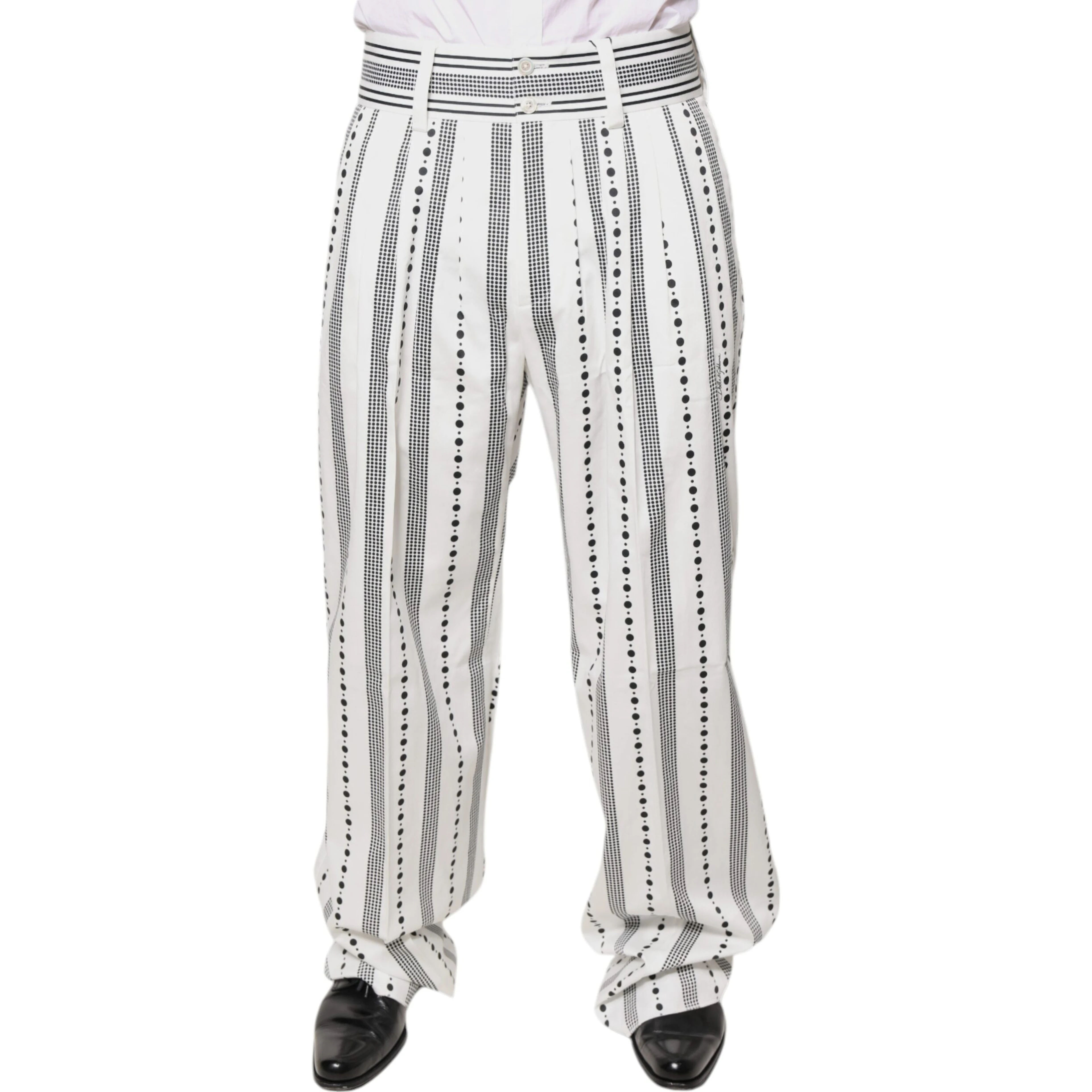 White Straight Formal Dress Pants