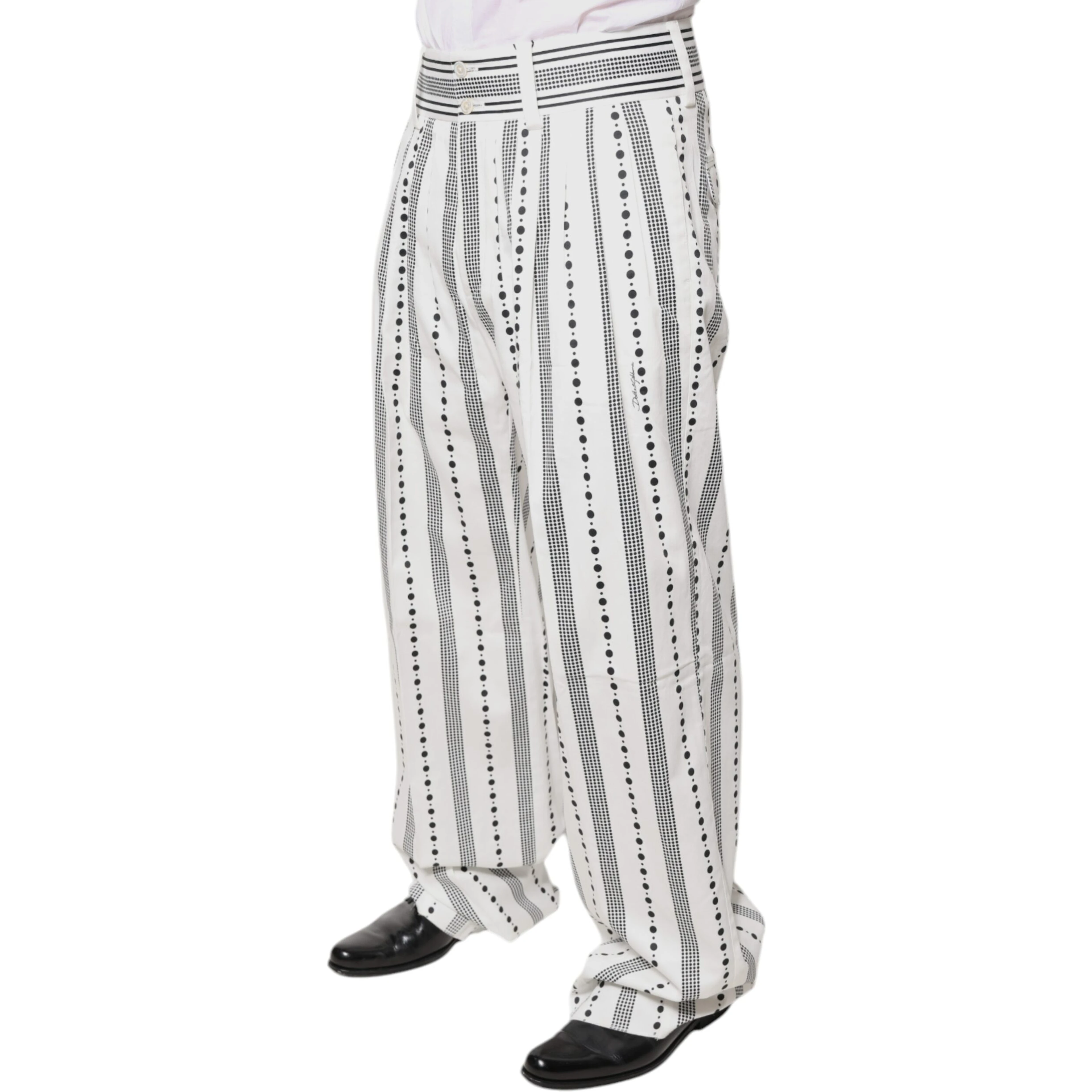 White Straight Formal Dress Pants