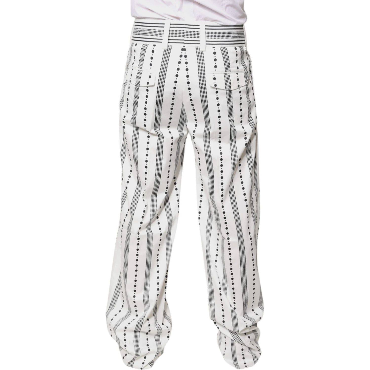 White Straight Formal Dress Pants