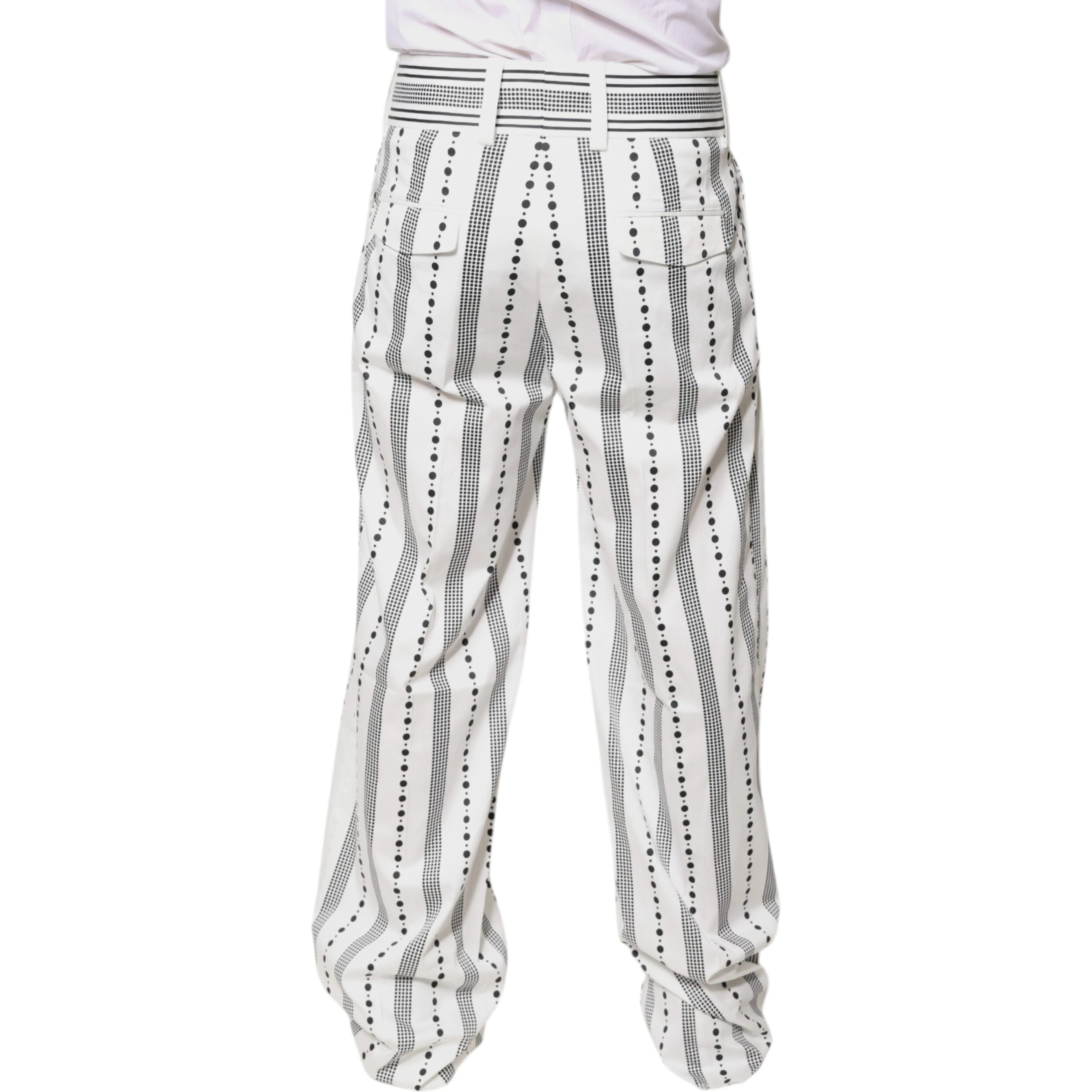 White Straight Formal Dress Pants