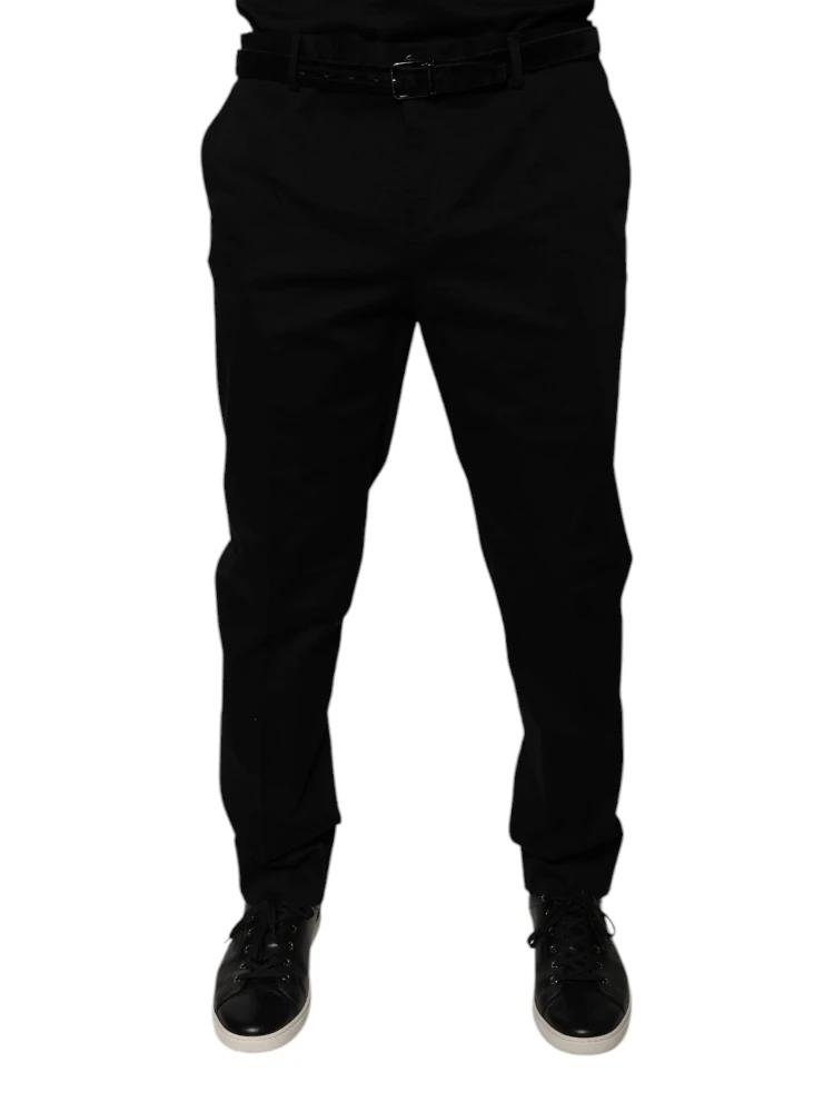 Black Tapered Formal Dress Pants