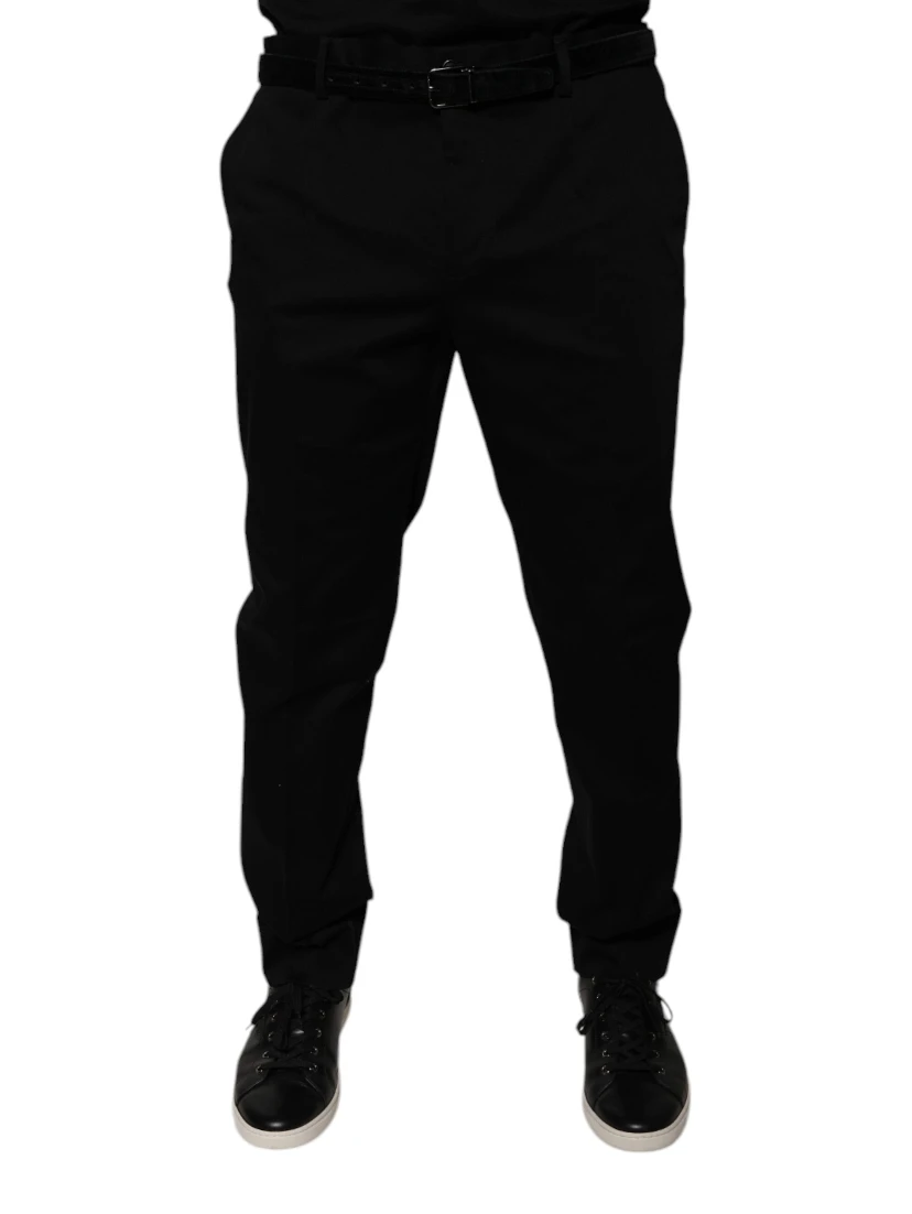 Black Tapered Formal Dress Pants
