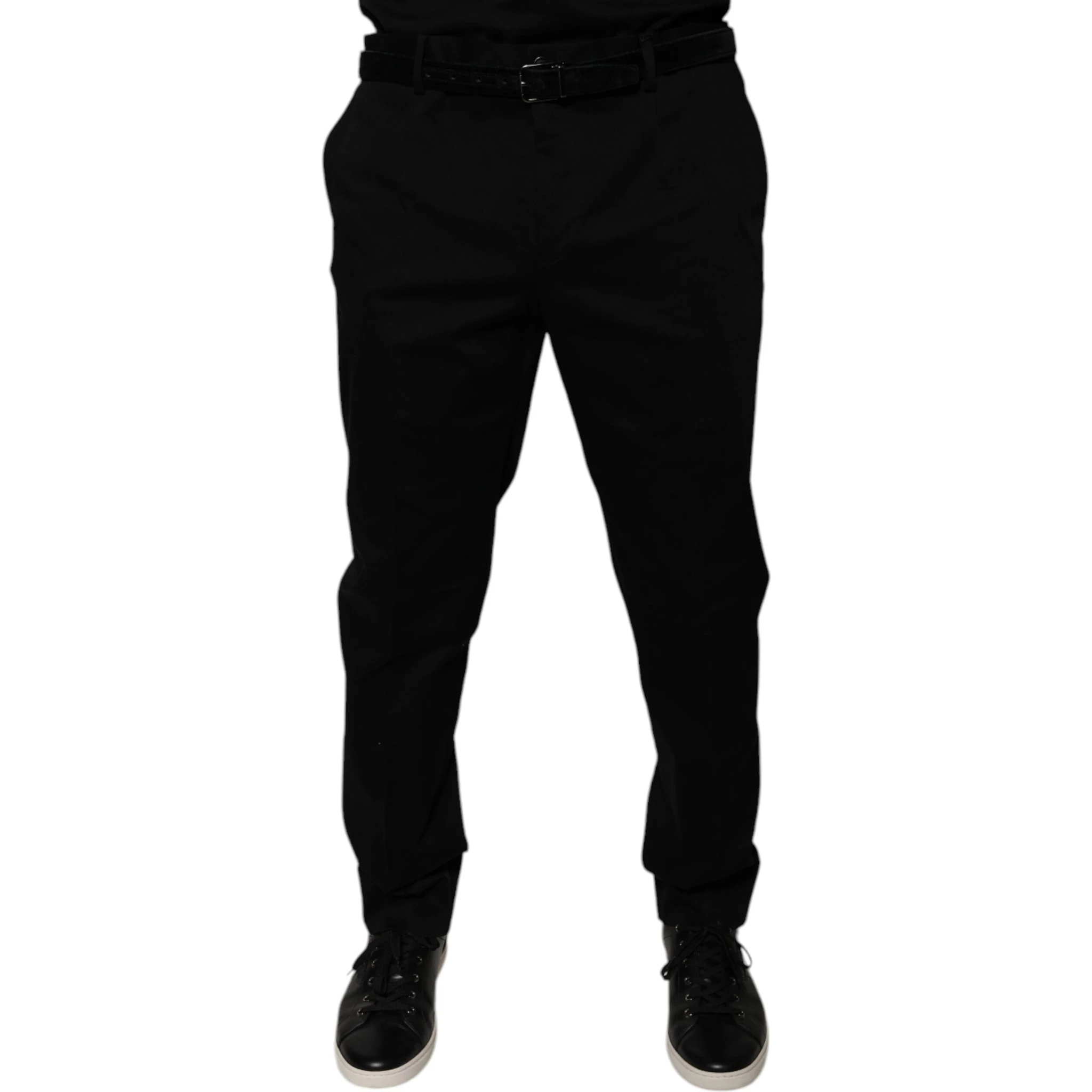 Black Tapered Formal Dress Pants