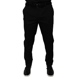 Black Tapered Formal Dress Pants