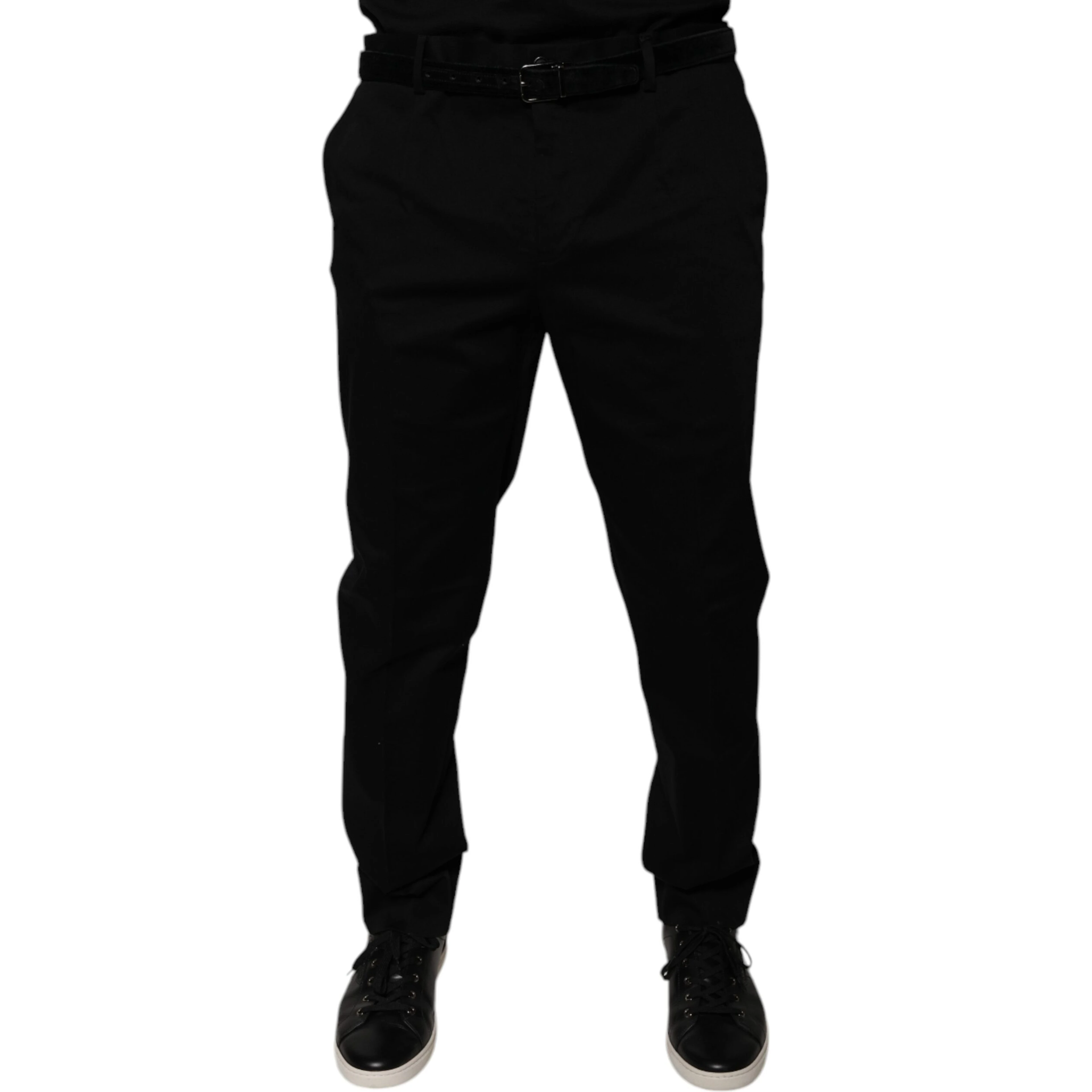 Black Tapered Formal Dress Pants
