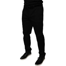 Black Tapered Formal Dress Pants