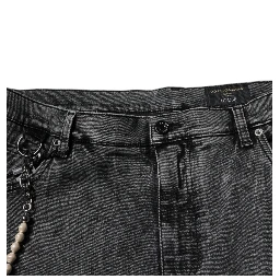 Dark Gray Cotton Skinny Denim Jeans