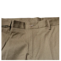 Brown Logo Men Casual Tapered Pants