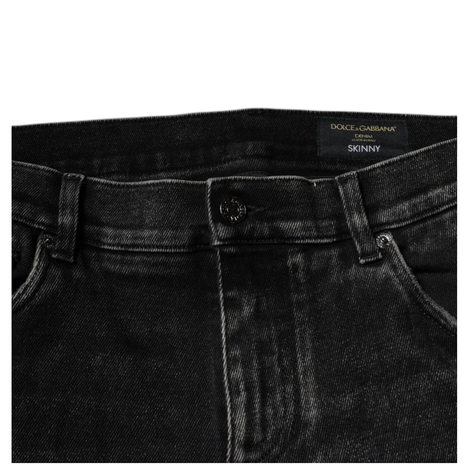 Black Cotton Stretch Skinny Men Denim Jeans