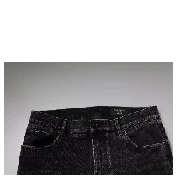 Black Cotton Stretch Skinny Men Denim Jeans