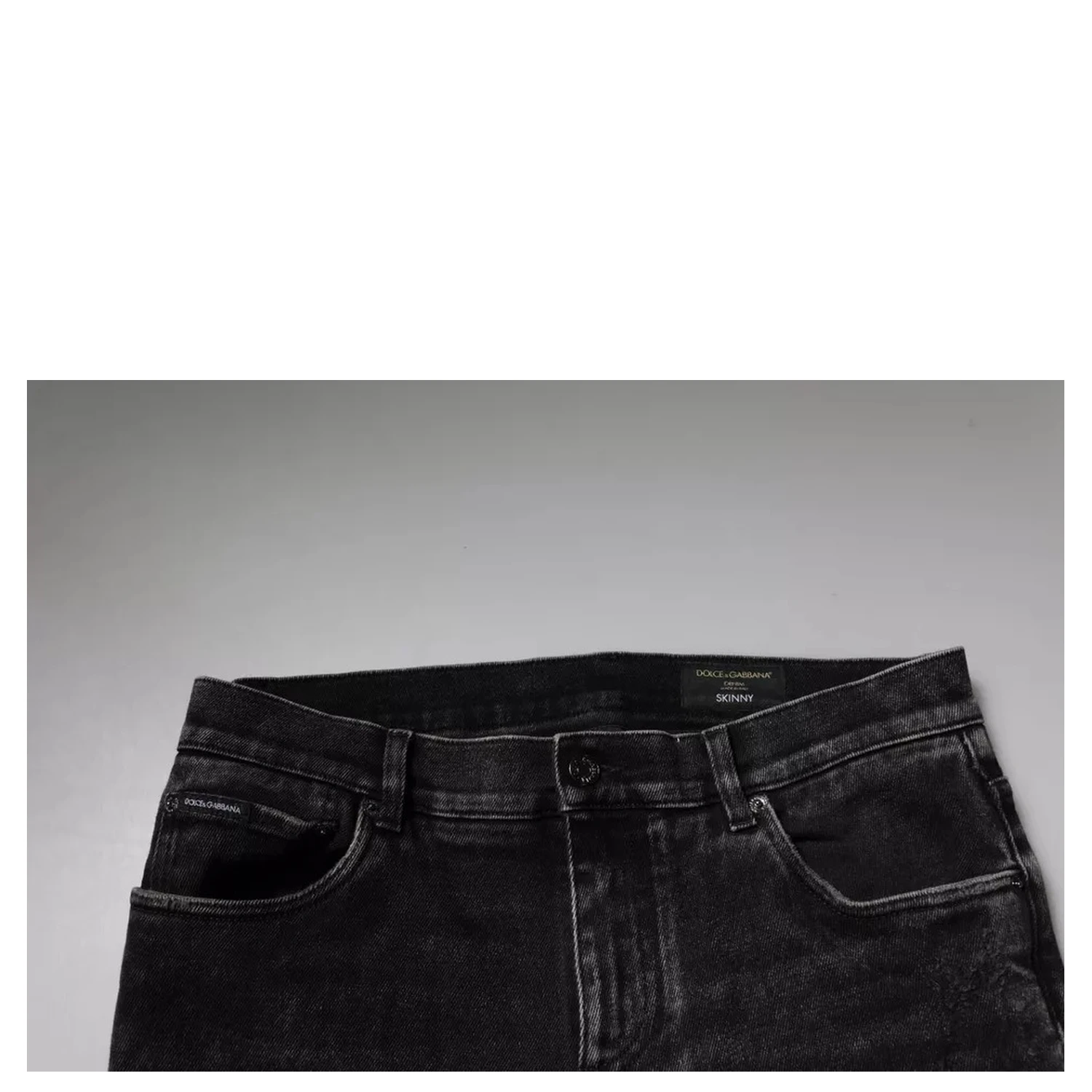 Black Cotton Stretch Skinny Men Denim Jeans