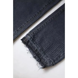 Dark Gray Cotton Skinny Denim Jeans