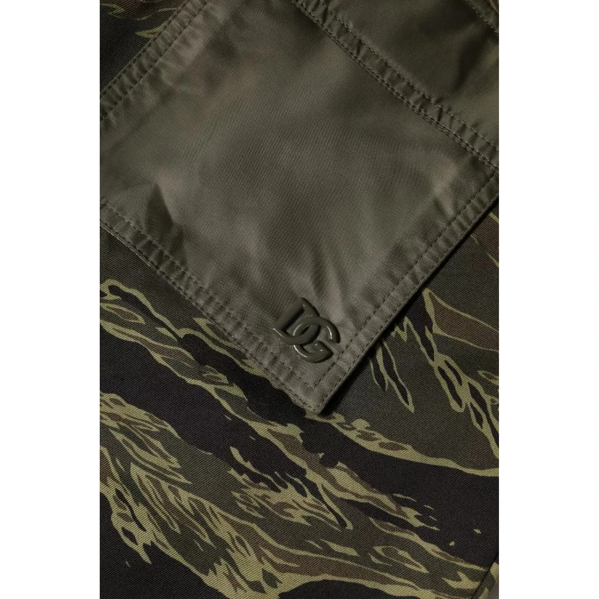 Green Cotton Jogger Cargo Pants