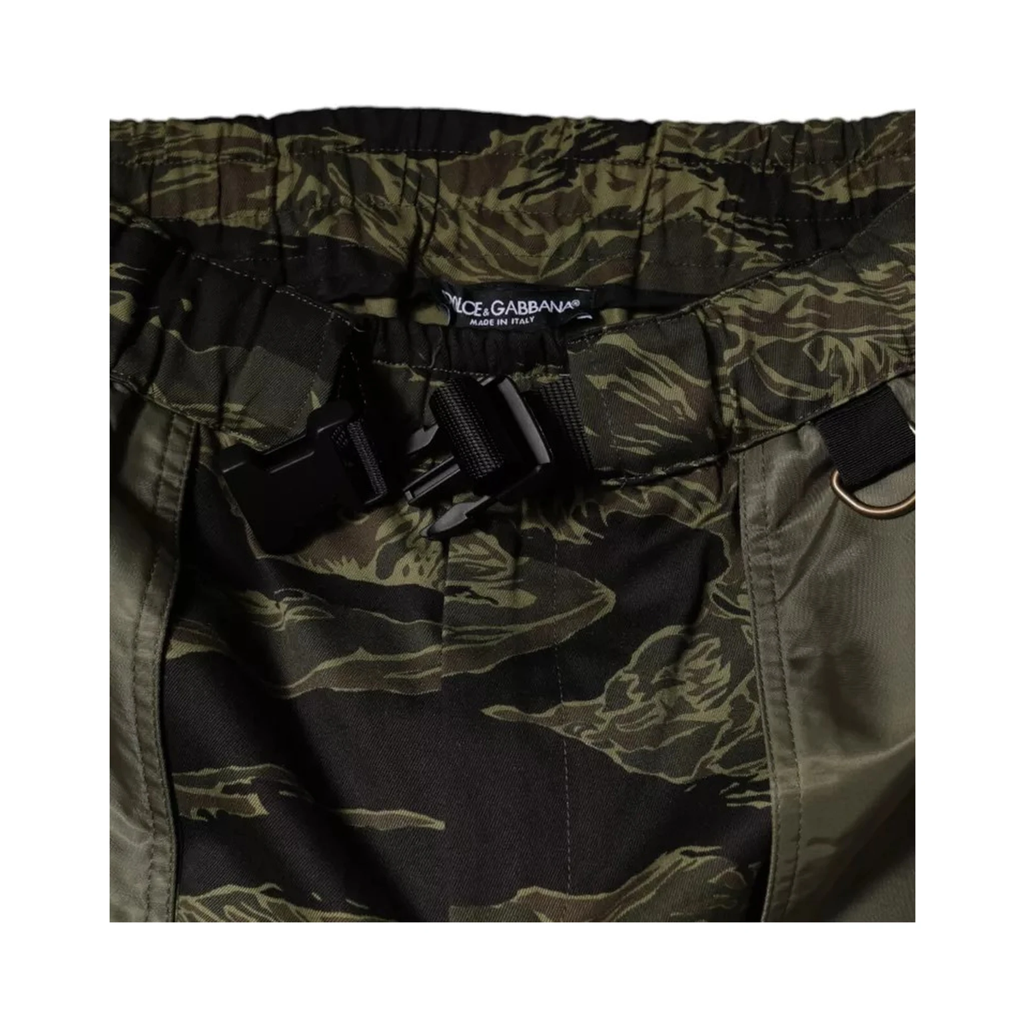 Green Cotton Jogger Cargo Pants