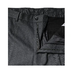 Gray Tapered Formal Dress Pants