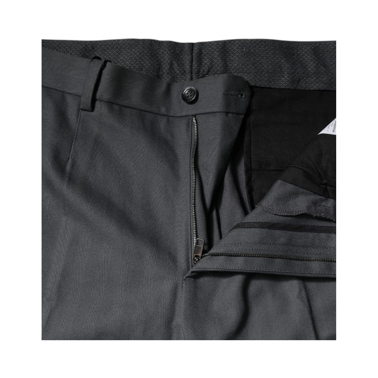 Gray Tapered Formal Dress Pants
